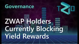 ZWAP Holders Currently Blocking Yield Rewards from the Tier 1 Liquidity Pools