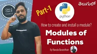 [Python in Telugu]: How to Create Python Modules of Functions