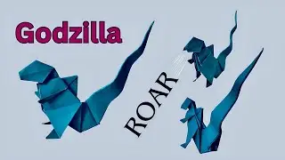 Godzilla - Easy Godzilla Origami make from paper full tutorial new pattern Easy Origami for Beginner