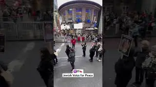 ✡️🇵🇸🍉 Jewish Elders for Peace March Silently through Times Square in Support with Palestinians