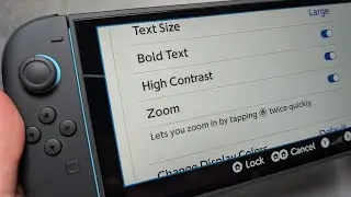 Make Text BOLD & High Contrast on Nintendo Switch 2 - If you have Bad Vision