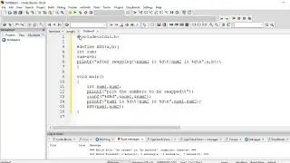 Write a C macro that swaps two numbers. WAP to use it.