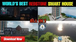 Minecraft: world's best Redstone Smart House!! | DOWNLOAD / Smart House / 1.8