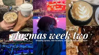 self care days, shopping, new locations & christmas festivals! 🎅🏼 vlogmas week two | aliyah simone