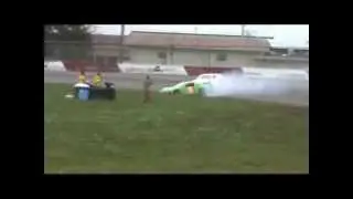 Redwood Acres Raceway 4-21-12 Kevin Estep And Brandon Barnwell Spin