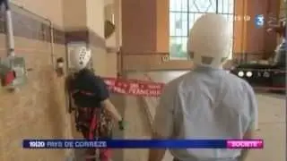 Barrage de Mar&egrave;ges : Entra&icirc;nement des pompiers