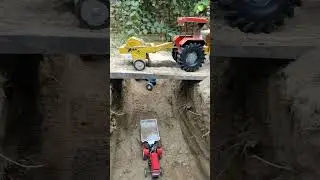 HMT tractor zeeri par dholu krawa khinchta hua #rural area #Jiri khet mein #tractor