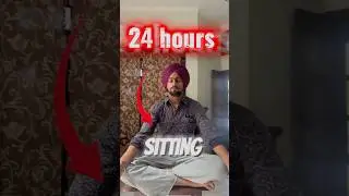 24 Hours Sitting Challenge 🫩 #challenge