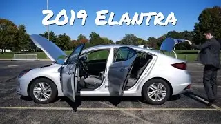 2019 Hyundai Elantra SEL // review, walk around, and test drive // 100 rental cars