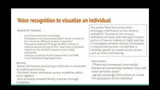Bio 303 Final Video Project - The Brain&rsquo;s Sensory Modalities 
