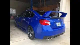 Quick oil change on baby Bleuy WRX