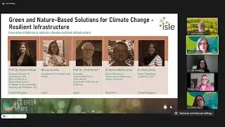 Webinar 1: Green and Nature-Based Solutions for Climate Change Resilient Infrastructure