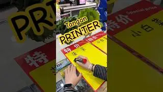 Si Tangan Printer | Handwritten Supermarket Poster Trick