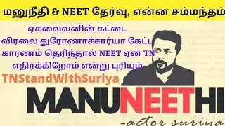 மனுநீதி என்றால் என்ன? | Surya Latest Speech on NEET 2020 | Manuneethi  Explanation Tamil | NEET 2020