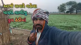 સવારે વહેલા પાણી વાળીયુ || શિયાળામાં ફુલ ઠંડી || દેશી ખેતી વાડીના બ્લોગ || Desi vlogs