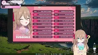 Vedal goes through the 2025 subathon subgoals