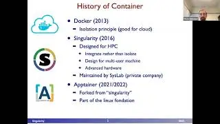Container solution for HPC: Singularity/Apptainer