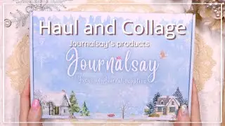 [ASMR] NEW YEAR SALE 購入品の紹介とコラージュ  |  journalsay |  journal with me | collage