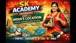 TNPSC geography Unit 2 India's location