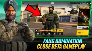 faug domination close beta gameplay 🤯 faug domination close beta download link | faug domination