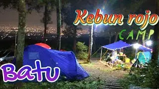 Kebun rojo Malang... camping ground dengan view city light...