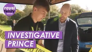 Prince William Takes Part in Mock Crime Scene Investigation