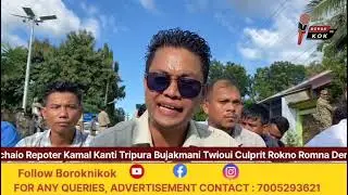 Hezamara Amchaio Repoter Kamal Kanti Tripura Bujakmani Justice Demand Khwlai Road Block Khwlaikha
