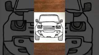 Defender Car Drawing in 30 Seconds | Quick Sketch Idea