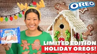Oreo Cookie SNACK Review Limited Edition Gingerbread Oreos Christmas Holiday Flavor ✦NoshFinder✦