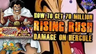 How To Get 70 MILLION Rising Rush Damage on Challenge Rush Champion Hercule - DB Legends