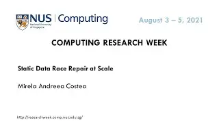 Static Data Race Repair at Scale by Andreea Costea