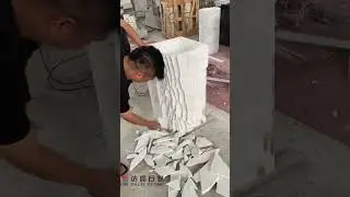 Hand Split Surface Marble Pedestal Wash Basin