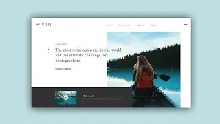 Web Design Speed Art #20 - Travel Vlog Website [Adobe XD]