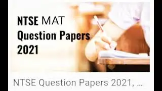 NTSE MAT QUESTION PAPER 2021