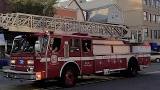 Newark Nj Fire Department Ladder 6 (Spare 35) Responding 8-17-20