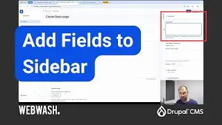 Add Fields to Sidebar using Field Group in Drupal