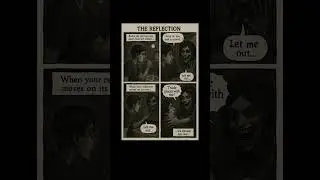 The Reflection #HorrorComic #ScaryComic #HorrorStory #CreepyComic #ShortHorror #ScaryStories