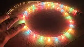 Using Christmas lights with small light bulbs overvolted (stress test) until it breakes