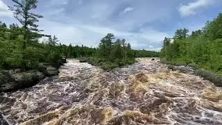 St. Louis River at Jay Cooke after flash flooding