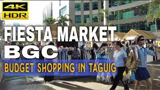 Fiesta Market Tour | Market Market BGC Taguig | Budget Shopping Guide Philippines 4K HDR Walk
