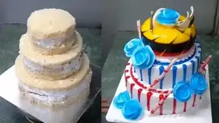 3 step vanilla cake design | 3 step cake | #shambhucakechef  | three step cake | birthday cake |