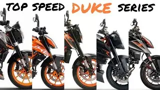 KTM 390 690 990 1290 duke series : Top speed