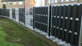 alternative modern wood  fences with wpc