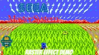 Sonic Raster Effect Demo (Mastersystem)
