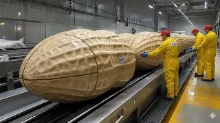 Inside a Modern Peanut Processing Factory  From Raw Peanuts to Crunchy Peanut Butter Full Process