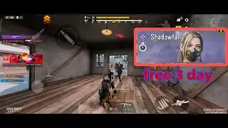 Shadowfall Skin ONE OF MY FAVORITE free 3 day 😍 | Solo vs Squad  Shadowfall Gameplay  | POCO X4 GT