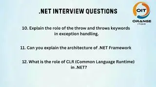 Important Questions on .NET and C# Framework | Interview Preparation Guide | Learn & Succeed
