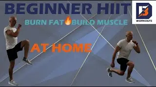 Beginner Full Body HIIT workout at home - Burn Fat & Build Muscle