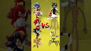 Участники Sonic против Тревора Хендерсона #sonic #trevorhenderson