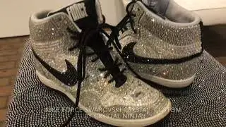 NIKE FORCE SWAROVSKI CUSTOM BY CRYSTAL NINJA PRESENTED BY KICKNKNOWLEDGE & GOTTABETHESNEAKERS